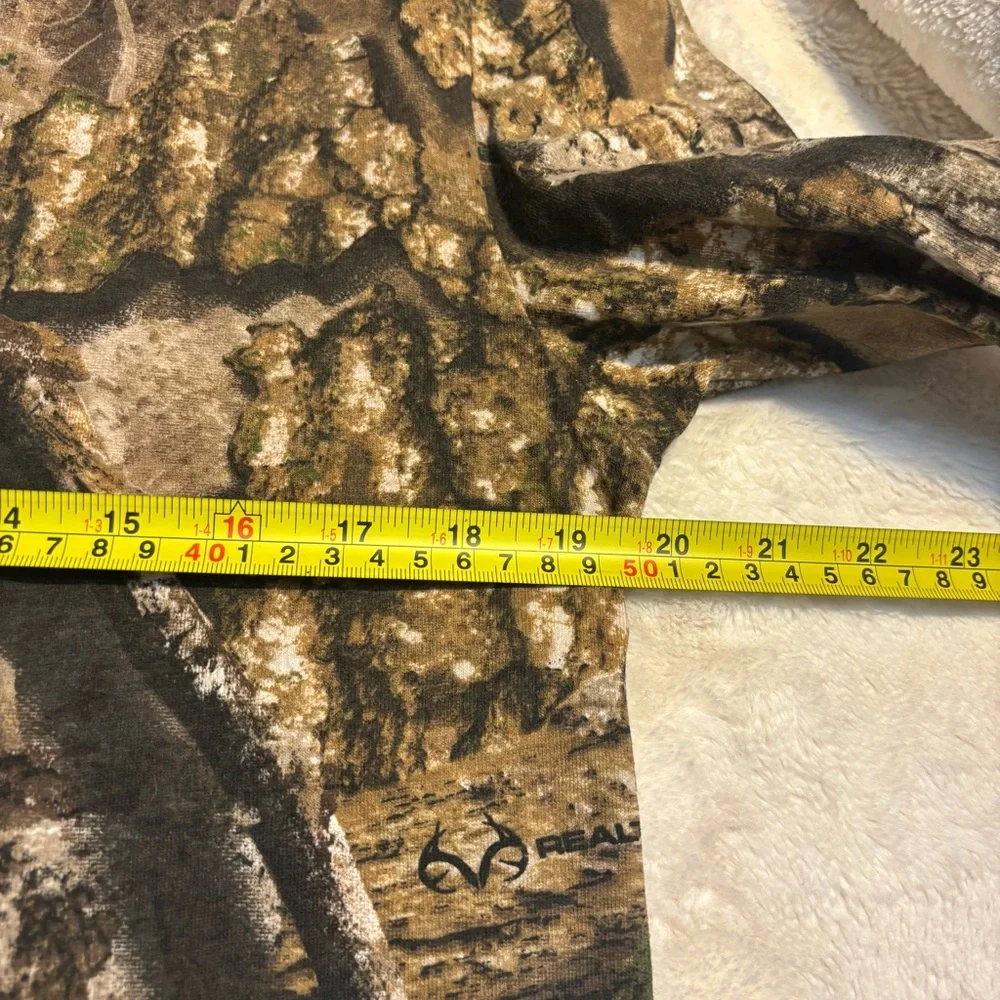 NEW Stevenson Ranch Tee Med Camo Long Slv Brown/Green Unisex Realtree APX Cotton - Picture 14 of 16